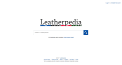 Desktop Screenshot of leatherpedia.org